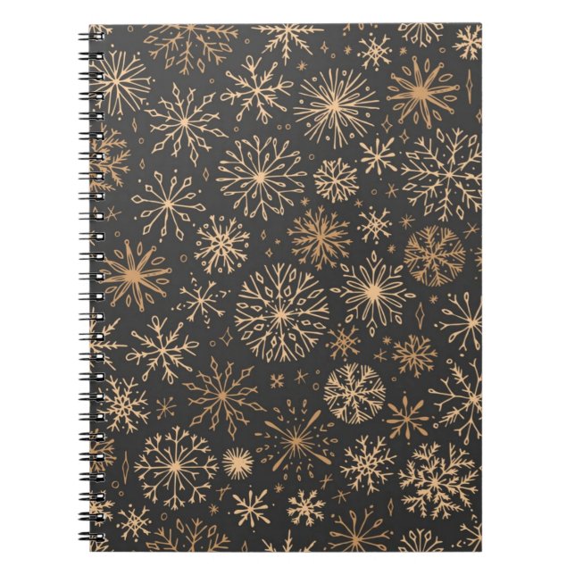 Carnet Motif Snowflake (Devant)