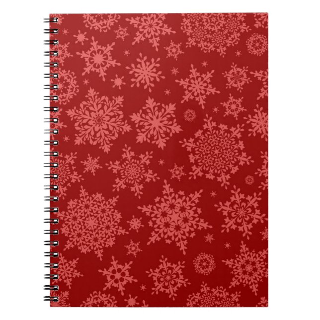 Carnet Motif Snowflake (Devant)