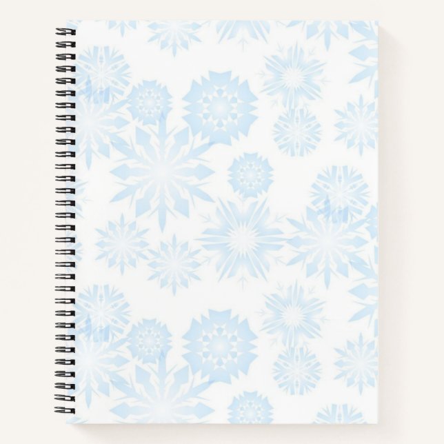 Carnet Motif Snowflake (Devant)