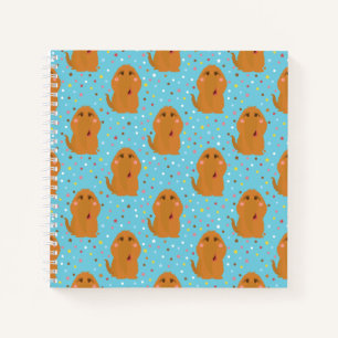 Carnet Motif Snuffleupagus Blue Stars & Dots