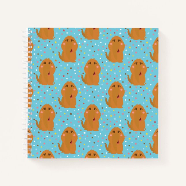 Carnet Motif Snuffleupagus Blue Stars & Dots (Devant)