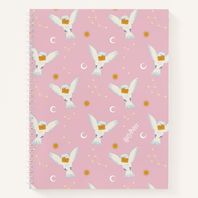 Carnet Motif Solstice Hedwig Rose (Devant)