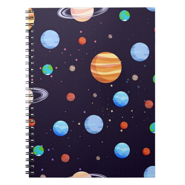 Carnet Motif spatial (Devant)