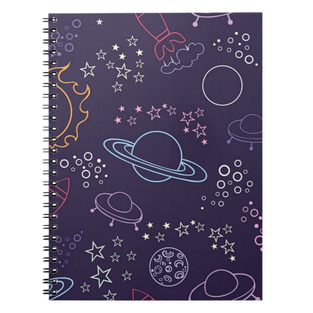 Carnet Motif spatial (Devant)