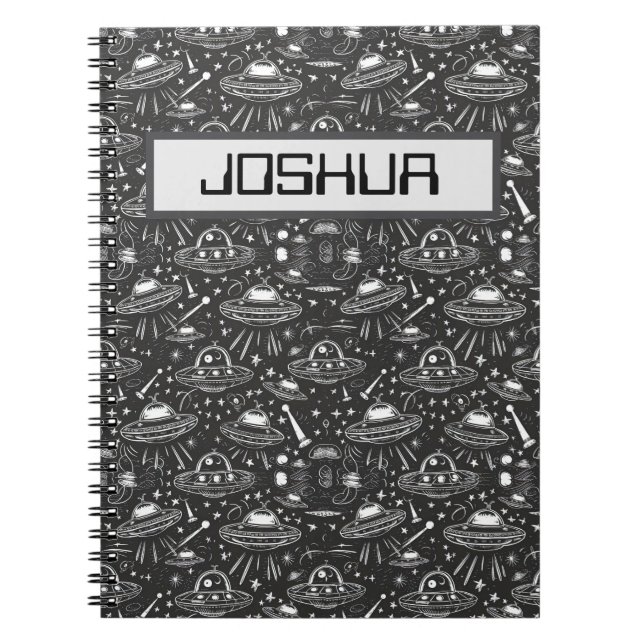 Carnet Motif spatial personnalisé (Devant)