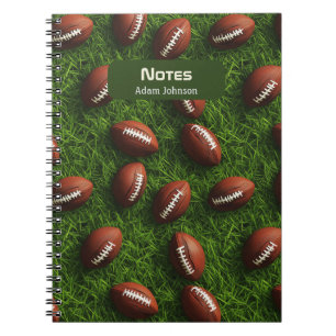Carnet Motif sportif américain de football