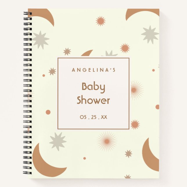 Carnet Motif Star Et Moon (Devant)