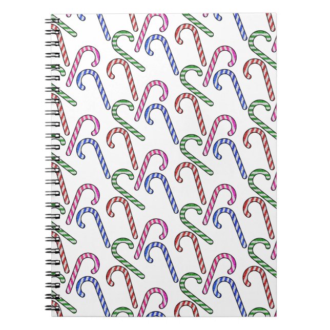 Carnet Motif Sucre de canne parties scintillant (Devant)