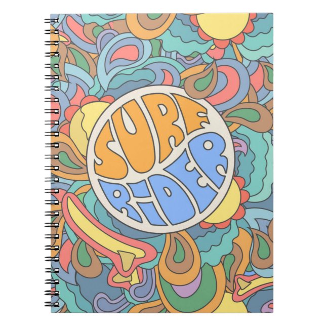 Carnet Motif Surf Rider (Devant)