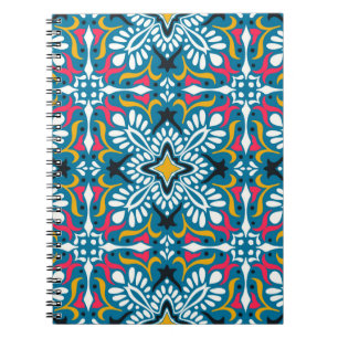 Carnet Motif Talavera. Un patchwork indien. Azulejos port