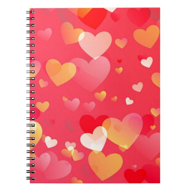 Carnet Motif tendance Red Heart (Devant)