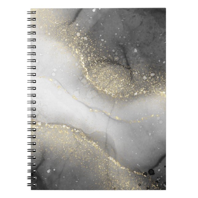 Carnet Motif tendance Silver et Gold Marble (Devant)