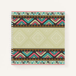 Carnet Motif Tiki de la tribu ethnique simple Ordinateu