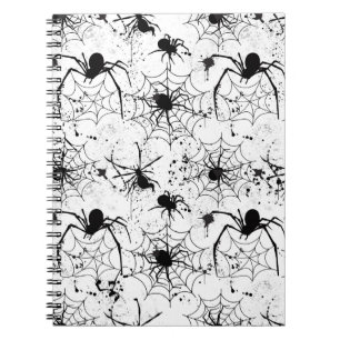 Carnet Motif Toile d'araignée Halloween
