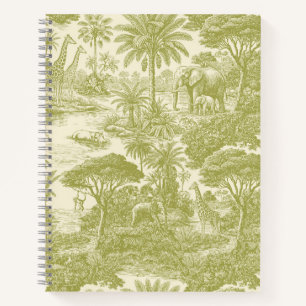Carnet Motif Toile de Jungle Scénique Tropical Botanique