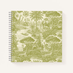 Carnet Motif Toile de Jungle Scénique Tropicale Botanique