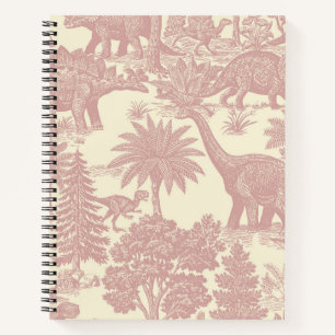 Carnet Motif Toile Dinosaure Vintage Jungle Préhistorique