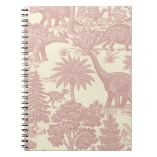 Carnet Motif Toile Dinosaure Vintage Jungle Préhistorique