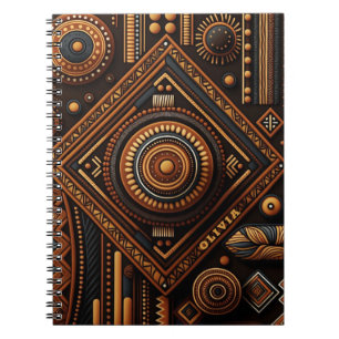 Carnet Motif traditionnel africain. Afrique ethnique