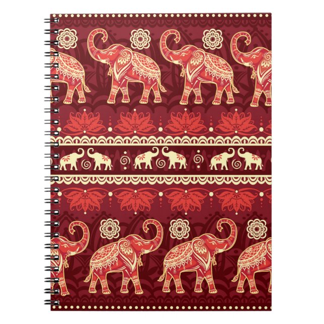 Carnet Motif transparent avec éléphants  (Devant)