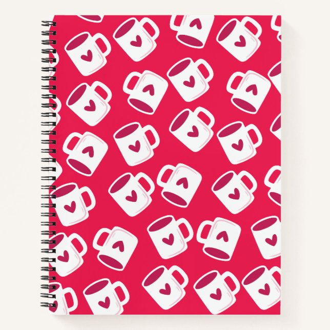 Carnet Motif transparent de tasse mignonne (Devant)