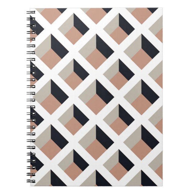 Carnet Motif transparent en treillis blanc (Devant)