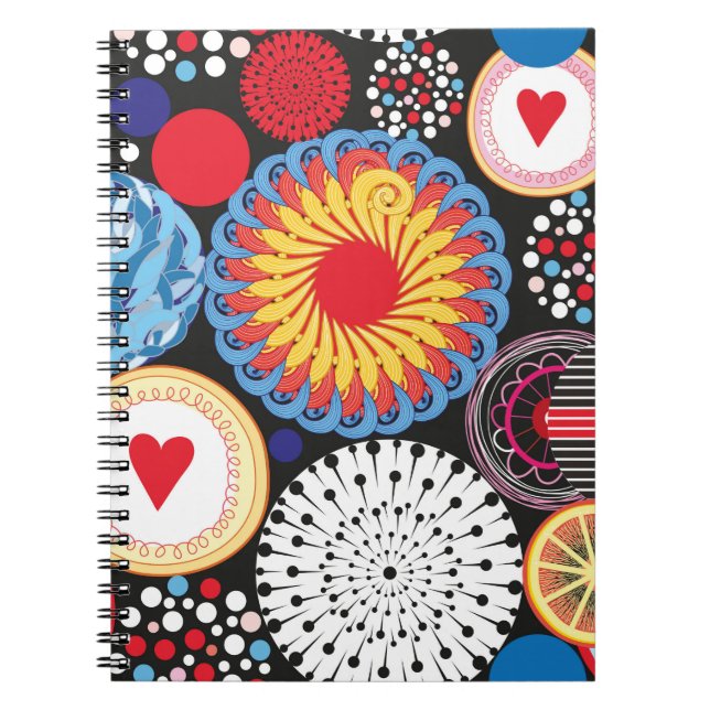 Carnet Motif transparent lumineux de différents éléments  (Devant)