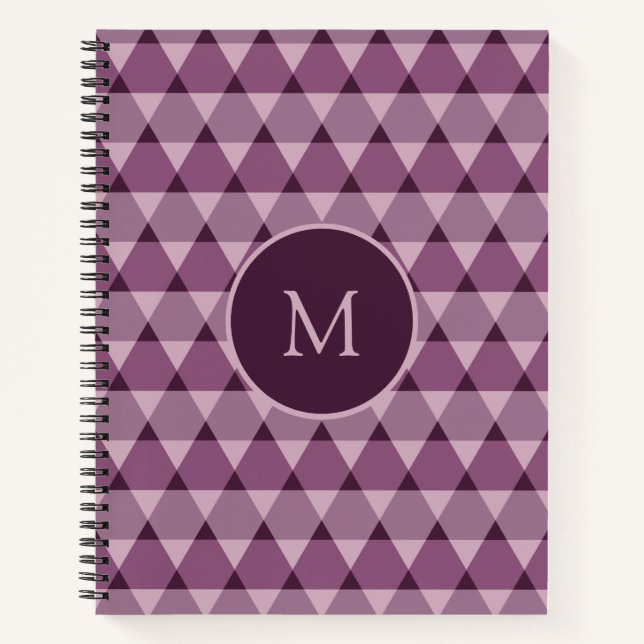 Carnet Motif Triangles (Devant)