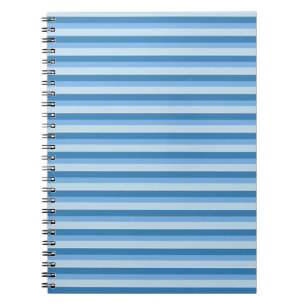 Carnet Motif Tricolor Bleu rayures