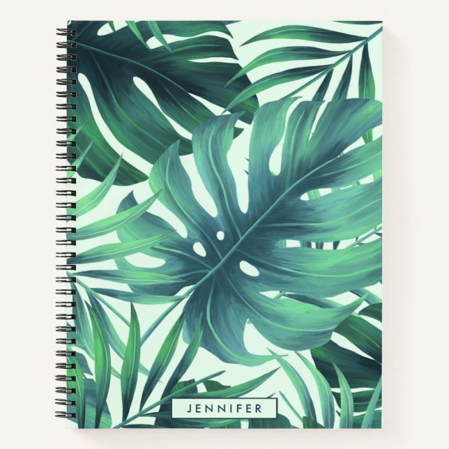 Carnet Motif tropical (Devant)
