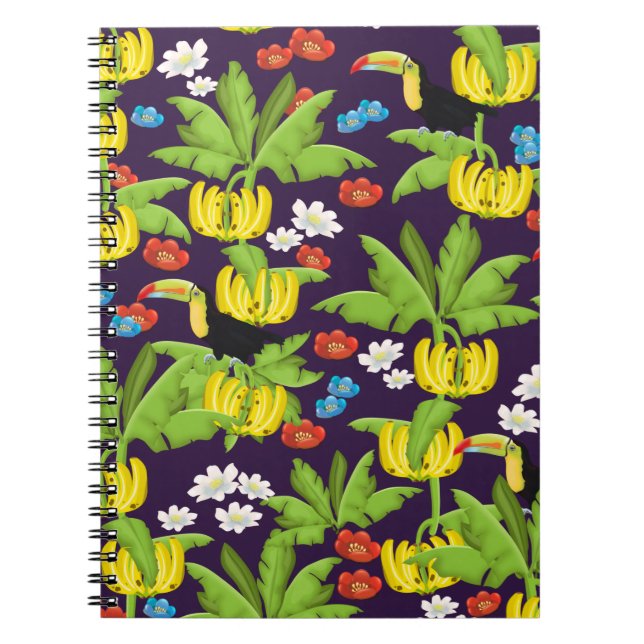 Carnet Motif tropical (Devant)