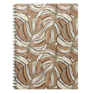 Carnet Motif tropical. Conception graphique avec mons ext