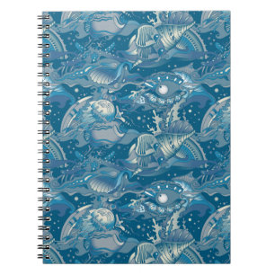 Carnet Motif tropical de mer
