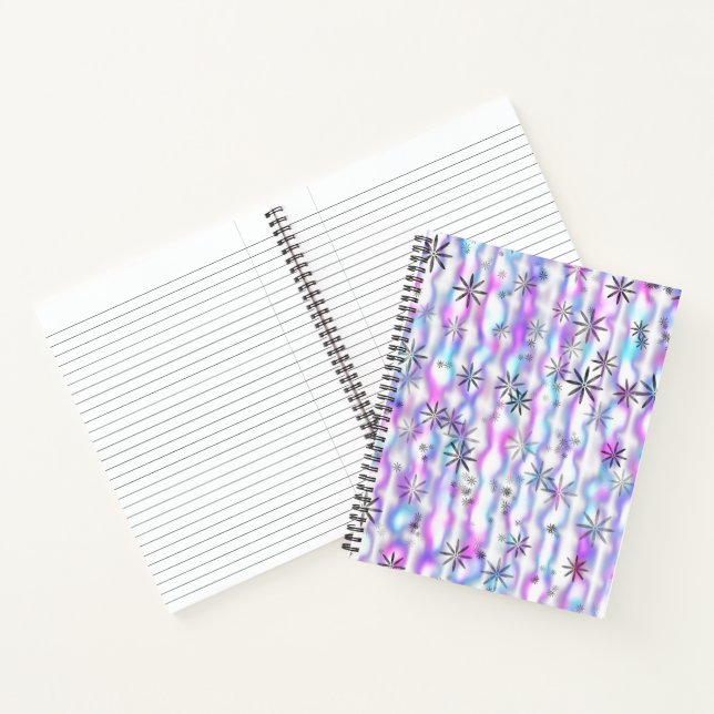 Carnet Motif Vagues Étoilées Envoûtantes (Intérieur)