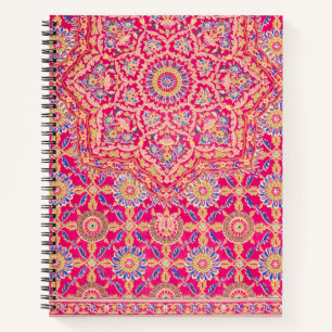 Carnet Motif vintage de broderie indienne