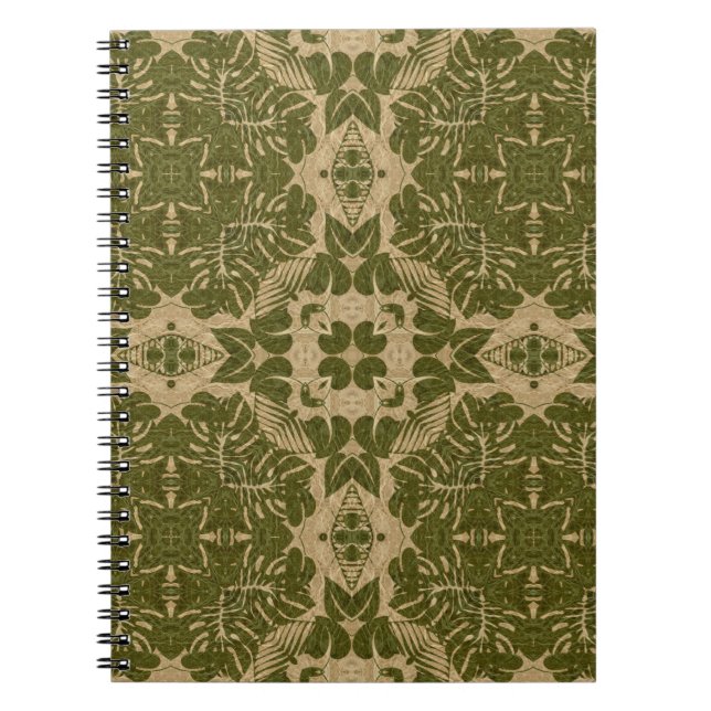 Carnet Motif vintage de damassé d'art (Devant)