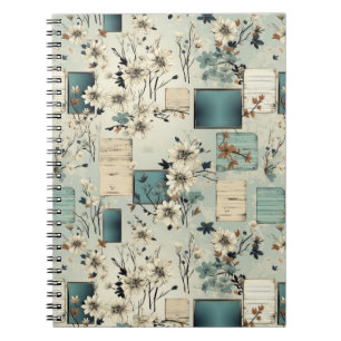 Carnet Motif vintage de trrapbook Floral (2)