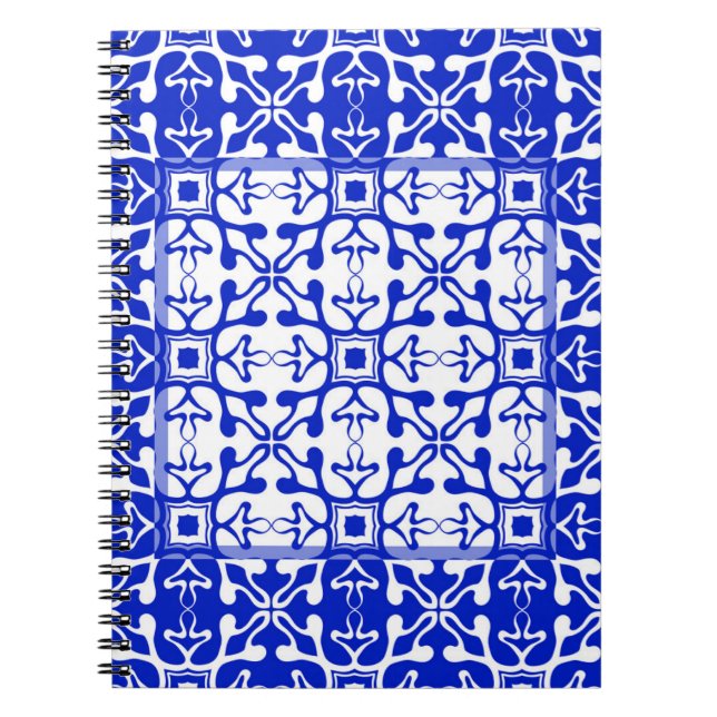 Carnet Motif vintage monochrome. ornam Abstrait (Devant)