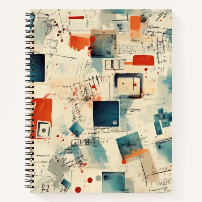 Carnet Motif vintage pour le bloc-notes (3) (Devant)