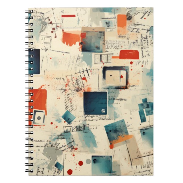 Carnet Motif vintage pour le bloc-notes (3) (Devant)
