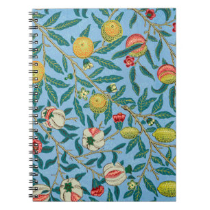 Carnet Motif vintage William Morris "Four Fruits"