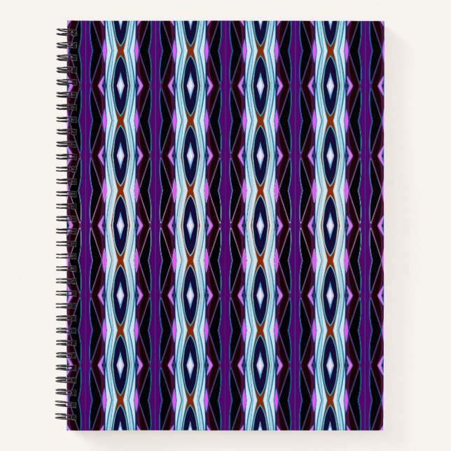 Carnet Motif violet unique (Devant)