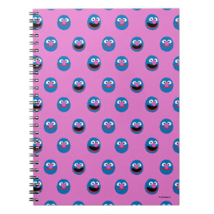Carnet Motif visage Grover rose