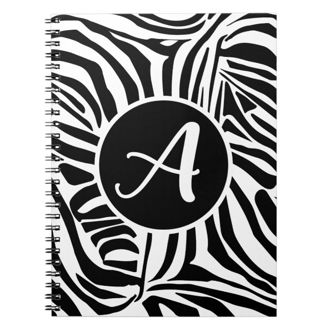 Carnet Motif Zèbre (Devant)