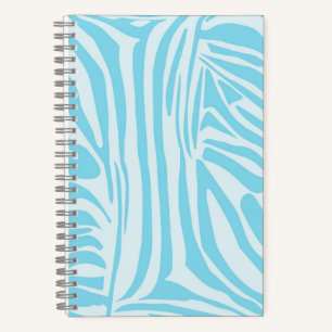 Carnet Motif Zèbre Bleu