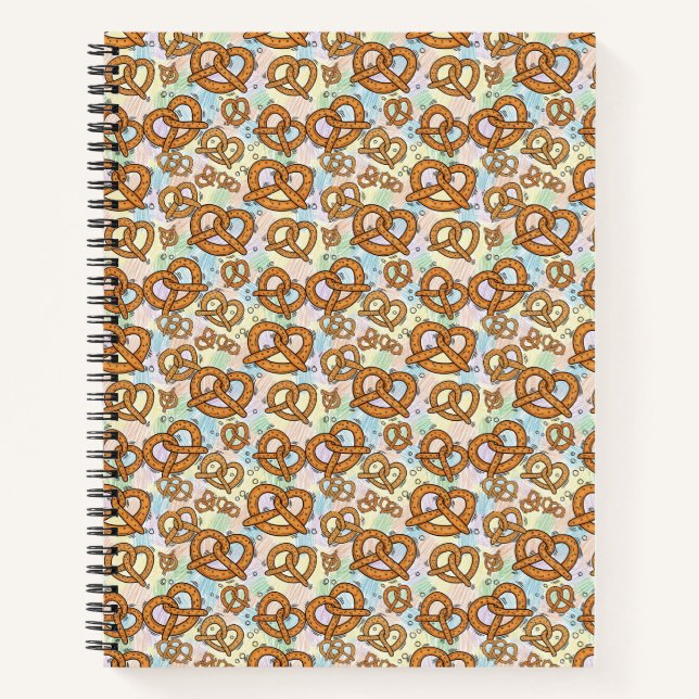 Carnet motifs de bretzel (Devant)