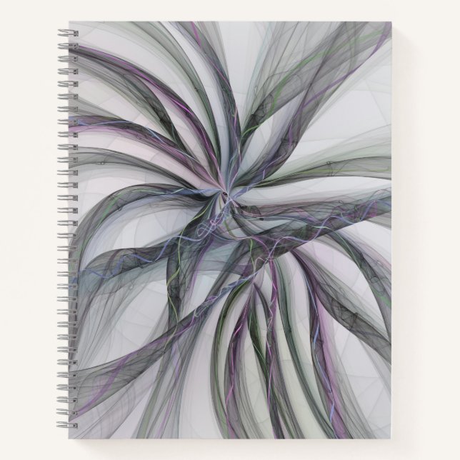 Carnet Motifs de filigrane Abstrait Moderne Fractal Balan (Devant)