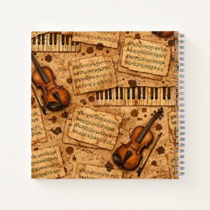 Carnet Motifs esthétiques de l'Académie Sombre Vintage