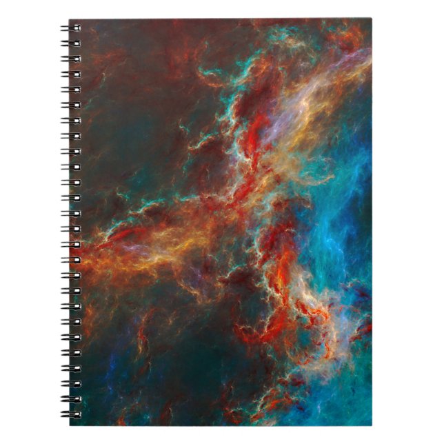 Carnet motifs et formes fractales Abstraits. Unité infini (Devant)