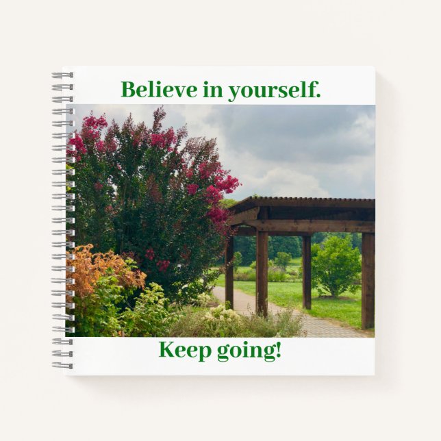 Carnet Motivation de la vue jardin (Devant)